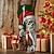 voordelige Grappige kerstoutfit-Kerstmis Hawaiiaanse broek Voor heren Grappig Doodskoppen Broeken Trekkoord elastische taille Casual Feestavondkleding kerstfeest Strand Kleding Broek met rechte pijpen 3D-afdrukken Zwart blauw Groen