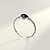 cheap Rings-Open Ring Party Vintage Style Black S925 Sterling Silver Precious Vintage Simple 1PC Obsidian