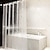 billiga Dusch Gardiner Top Sale-eva klart duschdraperifoder, vattenavvisande duschdraperi för duschkabin i badrummet, vattenkub, 72x72 tum