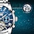 お買い得  機械式腕時計-tevise 機械式時計男性用アナログ自動腕時計自動巻きメンズ腕時計スタイリッシュなフォーマルスタイル防水カレンダー夜光ステンレス鋼腕時計