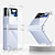 abordables Coques Samsung-téléphone Coque Pour Samsung Galaxy Z Flip 5 Z Flip 4 Etui folio Clapet Rotation à 360 ° Protection complète du corps Transparente Couleur Pleine PC