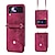 billige Samsung-etui-telefon Etui Til Samsung Galaxy Z Flip 5 Z Flip 4 Z Flip 3 Håndtaske pung Flip Etui Vend med aftagelig tværstrop Slots til kortholder Ensfarvet Blomst PU Læder