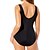 cheap One-Pieces-Women&#039;s Swimwear One Piece Monokini Bathing Suits Plus Size Swimsuit Color Block Open Back Splice Blue V Wire Bathing Suits Vacation Fashion Sexy
