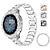 ieftine Curele de ceas Samsung-Uita-Band pentru Samsung Galaxy Watch 5 40/44mm Watch 4 Classic 42/46mm Watch 4 40/44mm Ceas Active 40mm Oțel inoxidabil Stras Înlocuire Curea cu Case Bling Diamond Bratara de bijuterii Brăţară