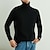 Недорогие мужской пуловер-свитер-Муж. Вязаная ткань Шерстяной свитер Свитер с высоким воротом Пуловер Рельефный узор Вязать Укороченный Трикотаж Сплошной цвет Хомут Сохраняет тепло Современный современный Офис На каждый день Одежда