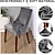 cheap Armchair Cover &amp; Armless Chair Cover-Stretch Armless Wingback Chair Cover Armchair Cover Reusable Wingback Side Chair Velvet Slipcovers Accent Chair Covers for Dining Room Banquet Home Decor