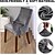 cheap Armchair Cover &amp; Armless Chair Cover-Stretch Armless Wingback Chair Cover Armchair Cover Reusable Wingback Side Chair Velvet Slipcovers Accent Chair Covers for Dining Room Banquet Home Decor