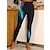 baratos Leggings de mulher-Mulheres calças justas Shorts Anti Fricção Imprimir Mimolet Azul de céu claro Todas as Estações