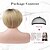 cheap Older Wigs-Short Blonde Wig 10 Layered Bob Wig with Bangs Chic Chin-Length Replacement Hair Wigs for Women Daily Use Party - Pearl Blonde with Black Roots