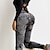 preiswerte Yoga Leggings &amp; Strumpfhosen-Damen Yogahose Scrunch-Po Nahtlos Bauchkontrolle Po-Lifting Hohe Taille Yoga Fitness Fitnesstraining Strumpfhosen Leggings Unterteile Batik Gelb Rosa Blau Spandex Herbst Winter Sport Sportkleidung