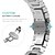 billige Apple Watch urremme-1 stk Smart Watch Band Kompatibel med Apple  iWatch Apple Watch Ultra 49mm Series 8/7/6/5/4/3/2/1 / SE Metal band til iWatch Smartwatch Rem Armbånd Legering Justerbar Åndbart Hurtig Frigivelse