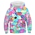 cheap Girl&#039;s 3D Hoodies&amp;Sweatshirts-Kids Girls&#039; Hoodie Animal Casual Long Sleeve Pocket Cute 7-13 Years Fall Multicolor Black Pink