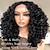 cheap Synthetic Lace Wigs-Curly Lace Front Wigs Pre Plucked Lace Front Wigs Curly Hair Synthetic Lace Front Wig Glueless Big Curly Wigs for Black Women Natural Black Color