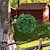 baratos Luzes e lanternas de caminho-Bola de grama solar luz suspensa simulação decorativa ao ar livre lâmpada de candelabro de bola de grama para jardim decoração de jardim iluminação de gramado diâmetro 14 cm
