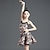 preiswerte Kindertanzkleidung-Latein-Tanz Tanzkleidung für Kinder Kleid Leopardenmuster Mädchen Leistung Ausbildung Ärmellos Polyester