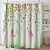 cheap Shower Curtains-Flamingo Plant Pattern Printing Shower Curtain Hook Modern Polyester Processing Waterproof Bathroom Home Decoration