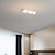billige Dæmpbart loftlys-dæmpbare loftslamper 24,5 cm 3-lys led forsænket loftslampe 500lm 5w enkel lampe til soveværelse entre køkken galleri lavt til loftet områder sort hvid