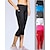cheap Yoga Leggings &amp; Tights-Women&#039;s Running Tights Leggings Running Capri Leggings Patchwork with Phone Pocket 3/4 Tights Sports &amp; Outdoor Athletic Spandex Breathable Sweat wicking Fitness Gym Workout Running Sportswear