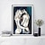 cheap Nude Art-Handmade Oil Painting Canvas Wall Art Decoration Abstract Nude Figures Couple for Home Decor Rolled Frameless Unstretched Painting