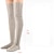 abordables la maison chaussettes-Chaussettes pour femmes en tricot torsadé cuissardes bas d&#039;hiver extra longs sur genou jambières chaussettes de sol laine