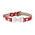 cheap Dog Collars, Harnesses &amp; Leashes-Cute Cat Traction Rope Crystal Diamond Bone Pet Collar Tide Brand Pu Cat Belt Dog Collar