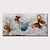 abordables Peintures animaux-Mintura main papillon peintures à l&#039;huile sur toile mur art décoration moderne abstrait animaux image pour la décoration intérieure roulé sans cadre non étiré peinture