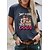 cheap Tees &amp; T Shirts-Women&#039;s T shirt Tee Green White Black Print Graphic Dog Daily Holiday Short Sleeve Round Neck Basic 100% Cotton Regular Painting S
