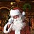 Χαμηλού Κόστους Περούκες μεταμφιέσεων-Περούκες για χριστουγεννιάτικο πάρτι Σετ γένια και περούκες ανδρικές ρουμπίνι αξίας santa