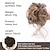 Недорогие Шиньоны-грязный пучок вьющиеся волнистые синтетические резинки для волос накладные шиньоны для женщин пучок парик коготь в пучок грязные шиньоны наращивание волос (12h24 # светло-золотисто-коричневый микс