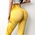 preiswerte Yoga Leggings &amp; Strumpfhosen-Damen Yogahose Scrunch-Po Nahtlos Bauchkontrolle Po-Lifting Hohe Taille Yoga Fitness Fitnesstraining Strumpfhosen Leggings Unterteile Batik Gelb Rosa Blau Spandex Herbst Winter Sport Sportkleidung