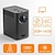 cheap Projectors-Mini Projector Portable Video-Projector Multimedia Home Theater Movie Projector Android 10.0 Compatible with Full HD 1080P HDMI VGA USB AV Laptop Smartphone