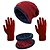 cheap Climbing Gloves-Winter Beanie Hat Scarf Gloves Set for Men and Women, Beanie Gloves Neck Warmer Set with Warm Knit Fleece Lined Skull Cap Beanie Solid Color Woolen Cloth Black Burgundy Grey for camping hiking Ski