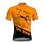 cheap Men&#039;s Jerseys-21Grams Men&#039;s Cycling Jersey Short Sleeve Bike Top with 3 Rear Pockets Mountain Bike MTB Road Bike Cycling Breathable Quick Dry Moisture Wicking Reflective Strips Black / Orange Black Yellow Graphic