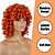baratos Perucas de Carnaval-Perucas curtas de cabelo sintético afro encaracolado para mulheres negras soltas, fofas, na altura dos ombros, cabelo de aparência natural, perucas laranja, resistentes ao calor, perucas de