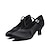 זול נעלי ריקודים ונעלי ריקוד מודרניות-בגדי ריקוד נשים ריקודים סלוניים נעליים מודרניות הצגה הדרכה מפלגה עקבים עקב רחב עירום שחור לבן