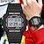 baratos Relógios Digitais-Sanda estilo relógio digital masculino marca de luxo relógio militar moda relógio esportivo masculino alarme cronômetro relógio de pulso masculino