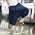 cheap Retro-Men&#039;s Trousers Bloomers Baggy Beach Shorts Capri Pants Elastic Waist Wide Leg Print Comfort Breathable Casual Daily Beach Linen Cotton Blend Fashion Streetwear Black Red Micro-elastic