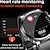 abordables Montres connectées-Montre intelligente 1.32 hd fréquence cardiaque non invasive sucre dans le sang ecgppg température corporelle fréquence cardiaque étanche montre de santé pour personnes âgées