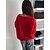 cheap Hoodies &amp; Sweatshirts-Women&#039;s Sweatshirt Pullover Basic Yellow Red Purple Solid Color Street Long Sleeve V Neck