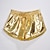 billiga Historiska- och vintagedräkter-Metallisk Sexig 80-talet Glänsande latexpatent Shorts PU-läder Dam Maskerad Fest Prideparad Pride månad Shorts