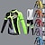 cheap Men&#039;s Clothing Sets-Men&#039;s Long Sleeve Cycling Jersey with Bib Tights Winter Summer Lycra Green Lavender Orange British Bike Jersey Bib Tights Clothing Suit 3D Pad Breathable Quick Dry Back Pocket Sports Patterned
