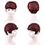 cheap Black &amp; African Wigs-Short Curly Pixie Cut Wigs with Bangs Wine Red Color Short Human Hair Wigs for Black Women Cute Daily Wear Wig Burgundy 99J Color