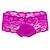 cheap Men&#039;s Exotic Underwear-Men&#039;s 3 Pack Sexy Panties Briefs Acrylic Lace Floral Normal Black Pink