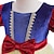 cheap Movie &amp; TV Theme Costumes-Snow White and the Seven Dwarfs Snow White Fairytale Princess Flower Girl Dress Theme Party Costume Tulle Dresses Girls&#039; Movie Cosplay Halloween Blue Dress Carnival Masquerade World Book Day Costumes