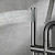 abordables Chorro lateral-Grifo de bañera con montaje en el suelo, grifo de ducha de alto flujo de latón, grifos mezcladores de ducha de mano, caño giratorio (gris pistola/dorado cepillado)