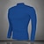 cheap Base Layer &amp; Compression-Men&#039;s Compression Shirt Running Shirt Long Sleeve Base Layer Athletic Athleisure Winter High Neck Cotton Breathable Quick Dry Sweat wicking Running Jogging Training Sportswear Activewear Solid Colored