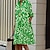 cheap Women&#039;s Dresses-Women‘s Casual Dress Shirt Dress Shift Dress Midi Dress White Red Green 3/4 Length Sleeve Graphic Pocket Winter Fall Spring Shirt Collar Fashion Daily 2023 S M L XL XXL