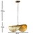cheap Island Lights-46 cm LED Pendant Lights Lotus Leaf-Shaped Metal Lampshade Creative Hanging Lamp Lantern Design Flush Mount Metal Electroplated Modern 220-240V