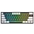 Недорогие Клавиатуры-Мини игровая механическая клавиатура k620 зеленая ось красная ось 61 клавиша rgb hotswap type-c проводная игровая клавиатура pbt keycaps эргономичные клавиатуры