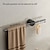 cheap Towel Bars-Bathroom Towel Bar Perforated Free Space Aluminum Towel Rack Extremely Simple Light Luxurious Towel Storage